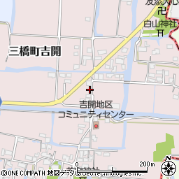 福岡県柳川市三橋町吉開579周辺の地図