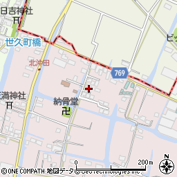 福岡県柳川市西浜武57周辺の地図