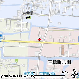 福岡県柳川市三橋町吉開797周辺の地図