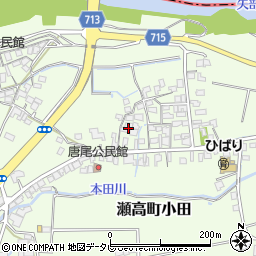 福岡県みやま市瀬高町小田1021周辺の地図
