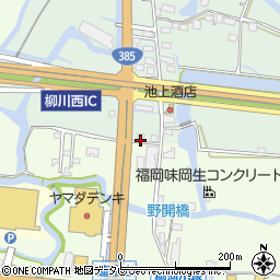 福岡県柳川市東蒲池43周辺の地図