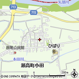 福岡県みやま市瀬高町小田1066周辺の地図