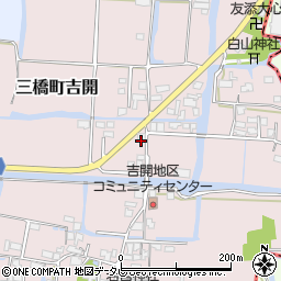 福岡県柳川市三橋町吉開580周辺の地図