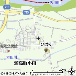福岡県みやま市瀬高町小田1088周辺の地図