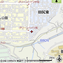 大分県大分市田尻東9周辺の地図