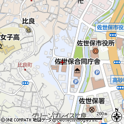 長崎県佐世保市木場田町周辺の地図