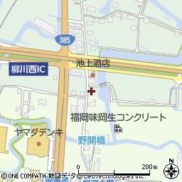 福岡県柳川市東蒲池45周辺の地図