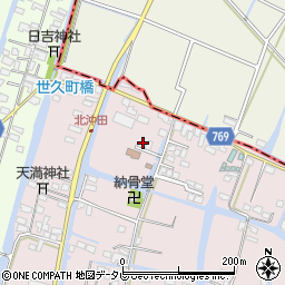 福岡県柳川市西浜武68周辺の地図