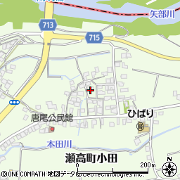 福岡県みやま市瀬高町小田1042周辺の地図
