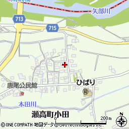 福岡県みやま市瀬高町小田1068周辺の地図