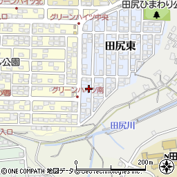 大分県大分市田尻東9-13周辺の地図