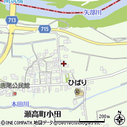 福岡県みやま市瀬高町小田1083周辺の地図