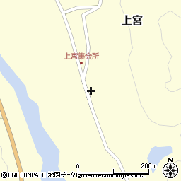 高知県高岡郡四万十町上宮243周辺の地図