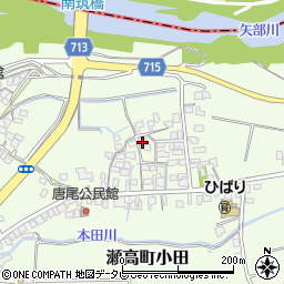 福岡県みやま市瀬高町小田1043周辺の地図