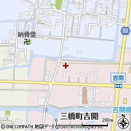 福岡県柳川市三橋町吉開792周辺の地図