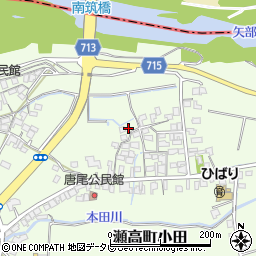 福岡県みやま市瀬高町小田1015周辺の地図