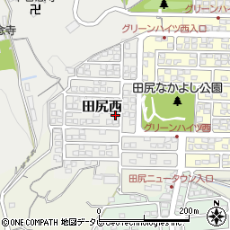 大分県大分市田尻西4-1周辺の地図