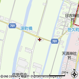福岡県柳川市田脇345周辺の地図