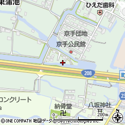 福岡県柳川市東蒲池127周辺の地図