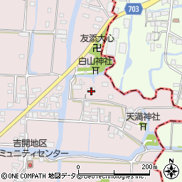 福岡県柳川市三橋町吉開301周辺の地図
