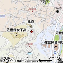 長崎県佐世保市比良町20-14周辺の地図
