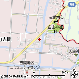 福岡県柳川市三橋町吉開555周辺の地図