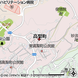 長崎県佐世保市高梨町21周辺の地図