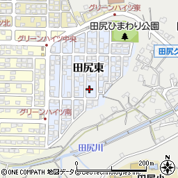 大分県大分市田尻東6-7周辺の地図