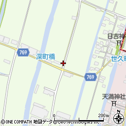 福岡県柳川市田脇278周辺の地図