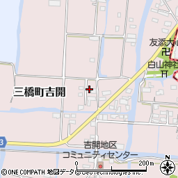 福岡県柳川市三橋町吉開538周辺の地図