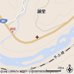 高知県高岡郡四万十町瀬里283-1周辺の地図