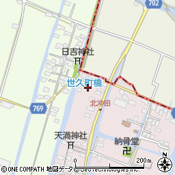 福岡県柳川市西浜武82周辺の地図
