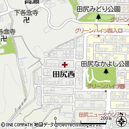 大分県大分市田尻西2-12周辺の地図