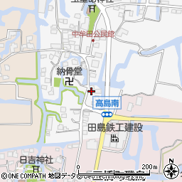 福岡県柳川市高島1周辺の地図
