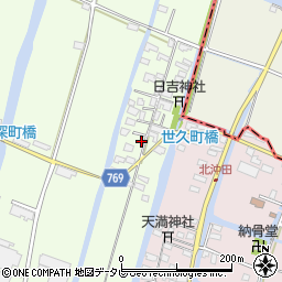 福岡県柳川市田脇490周辺の地図