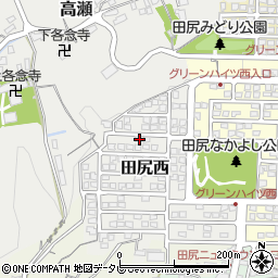 大分県大分市田尻西2-4周辺の地図