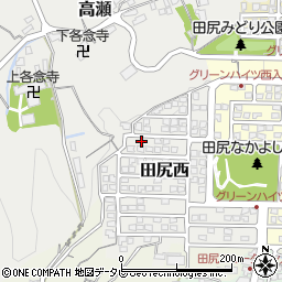 大分県大分市田尻西2-6周辺の地図