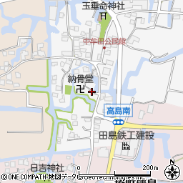 福岡県柳川市高島230周辺の地図