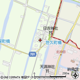 福岡県柳川市田脇486周辺の地図