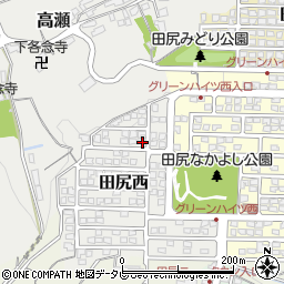大分県大分市田尻西1-11周辺の地図