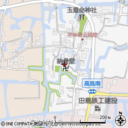 福岡県柳川市高島243周辺の地図