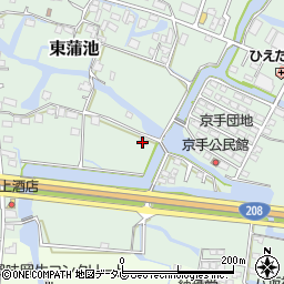 福岡県柳川市東蒲池121周辺の地図