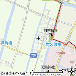 福岡県柳川市田脇476周辺の地図