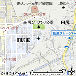 大分県大分市田尻東8周辺の地図