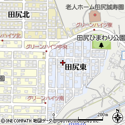 大分県大分市田尻東4-15周辺の地図