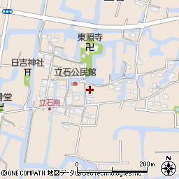 福岡県柳川市立石71-2周辺の地図