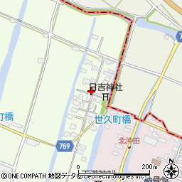 福岡県柳川市田脇464周辺の地図