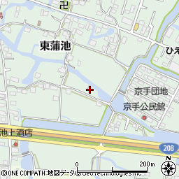 福岡県柳川市東蒲池116周辺の地図