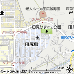 大分県大分市田尻東2-10周辺の地図