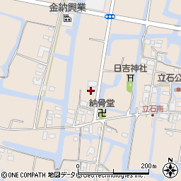 福岡県柳川市立石693周辺の地図